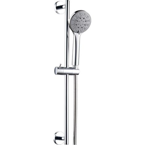 Primaster Brausegarnitur 5 Strahlarten Paola chrom 60 cm Brausestangenset (1/2)