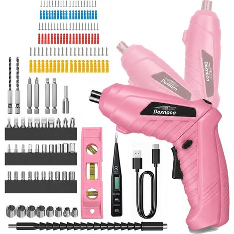 Perceuse sans fil 3,6V, Tournevis électrique, Kit 171pcs accessoires inclus (1/5)
