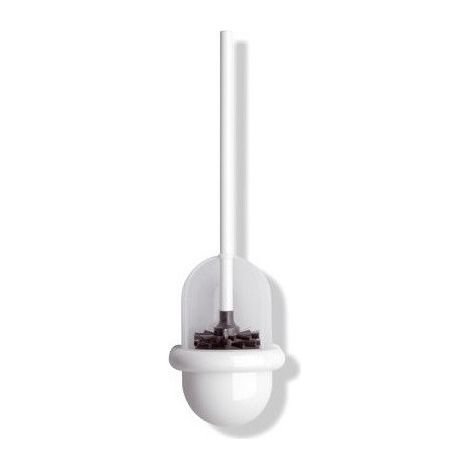 Juego de escobillas de baño Hewi SERIE 477 transp. plástico azul agua blanco mate
