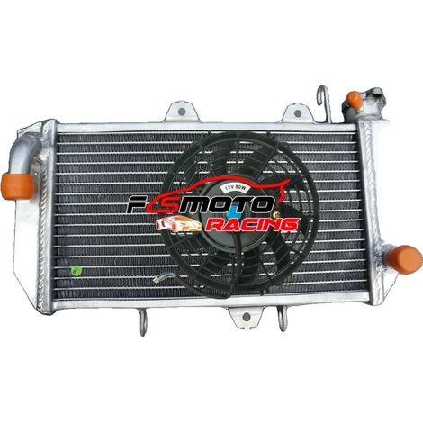 Radiador de aluminio, ubicación frontal, refrigeración mejorada, construcción duradera. (1/2)