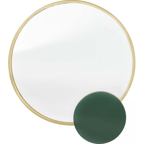 Miroir avec détail en métal émaillé 67 cm