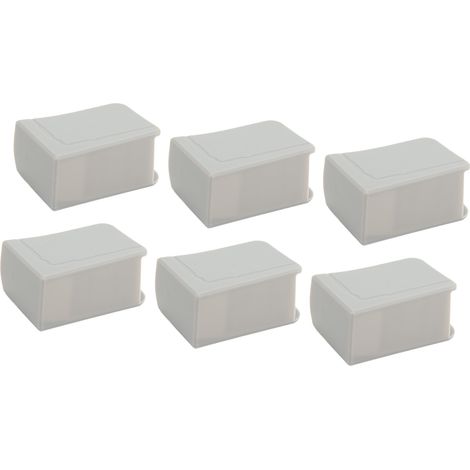 20 U-förmige Eckenschützer aus flexiblem und strapazierfähigem Silikon, Eckenschützer für Babymöbel, grau. (1/5)