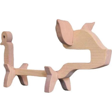 Porte-bouteilles en bois en forme d'animal, casier à vin en bois C-- (1/5)