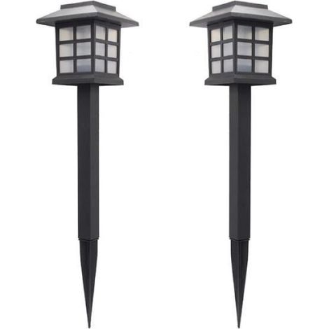 Balise solaire - - 2pcs - LED - Blanc chaud - Énergie solaire (1/5)