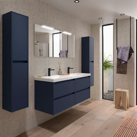Noja ensemble complet 1400 4 tiroirs Bleu Satin (1/4)