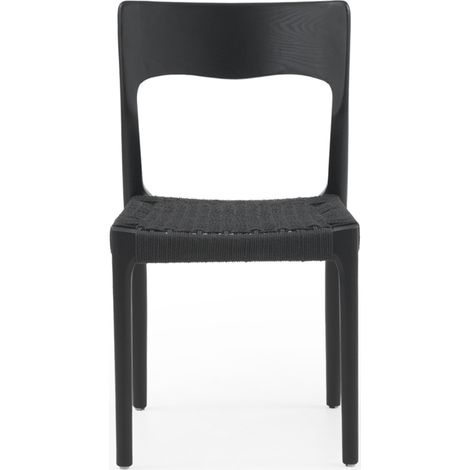 Set aus 4 Eschenholzstühlen mit geflochtener Sitzfläche (1/5)