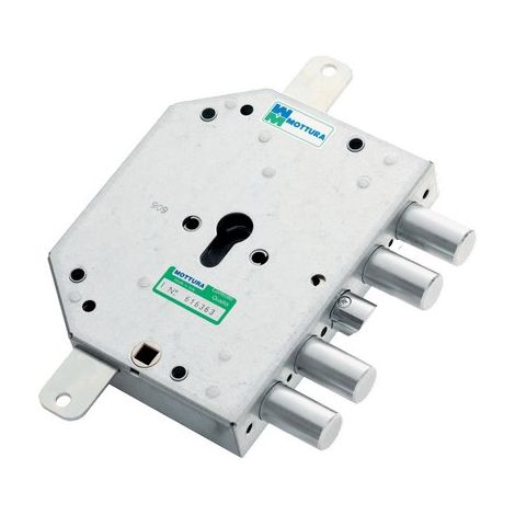 SERRATURA METALLO APPLICARE 89C855 MOTTURA - F.SAGOM M2 TRIPL+SCR IP.MM 28 E.MM 60 SX
