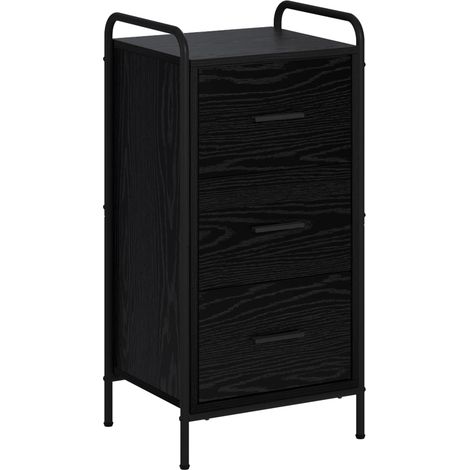 Buffet Chêne noir 97 x 33 x 81 cm Bois d'ingénierie vidaXL (1/5)