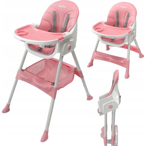 Trona para alimentar a los niños, plegable, mesa, bandeja, accesorios, 3 en 1, Miluto (1/5)