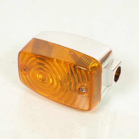Ein Blinker verchromt und orange Typ Luxor 2008 für Mofa MBK 51 (1/5)