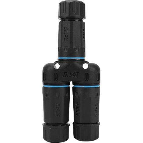 Connecteur RJ45 étanche IP68 pour câbles Ethernet LAN blindés d'extérieur Cat5, Cat5E, Cat6, Cat7 et Cat8 (femelle) pour équipements électroniques. (1/5)