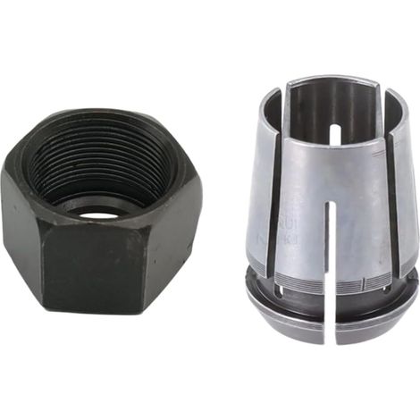 ER11 Ensemble de pinces de serrage 12,7 mm avec écrou hexagonal de 12 mm – Dispositif de maintien en acier pour foret de gravure CNC et adaptateur de mandrin (1/5)