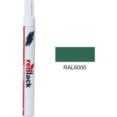 Feltro Vernice per ritocchi 8 ml – RAL 6000 – Verde patina – lucida – multisupporto – Redlack
