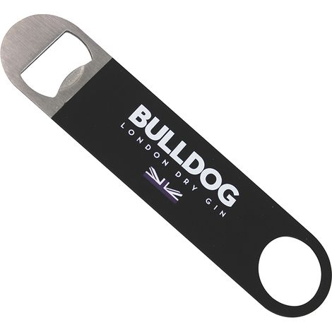 PACK X 2 ABREBOTELLAS INOX BULLDOG - NEGRO 18x4,5cm