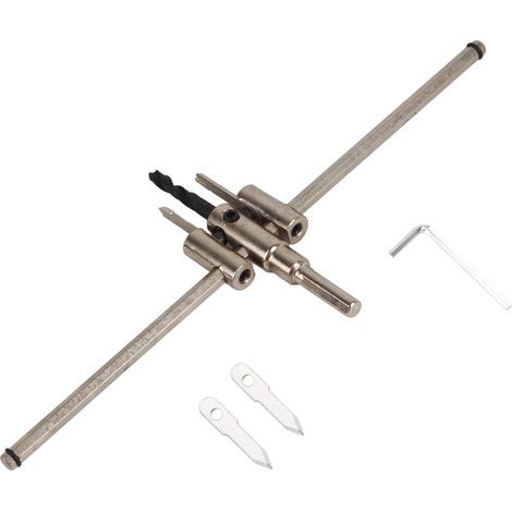 30–300 mm verstellbarer silberner Kreissägenbohrer mit Hartmetallspitze für elektrische Lochsägen (1/5)