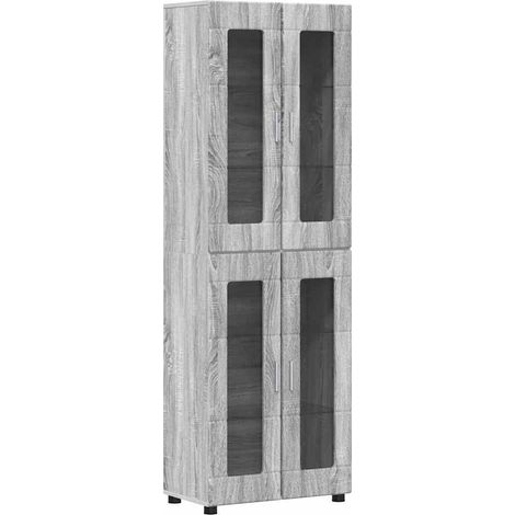 Aparador alto con estante FLORIN Gris Sonoma 60 x 35 x 182 cm vidaXL (1/5)