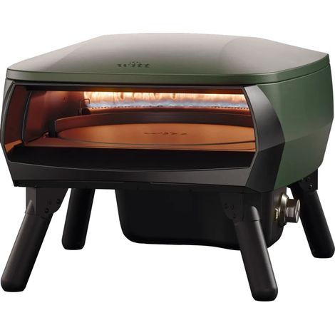 Forno per Pizza Portatile a Gas Witt Pizza Etna Piccolo Rotante 13" - Verde