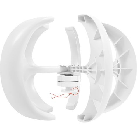 Turbine éolienne 600 W 12 V Lantern vertical Turbine éolienne + contrleur en fibre de nylon blanc (1/5)