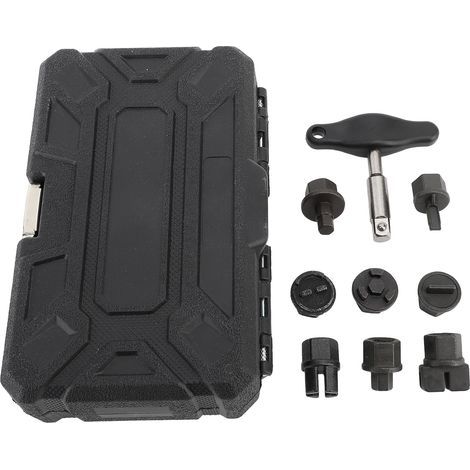 Kit di riparazione portatile multiuso da 9 pezzi per tappi di scarico del carter motore in plastica (1/5)