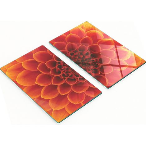 Tableros de vidrio decorativos multifuncionales con estampado floral 2x30x52 cm