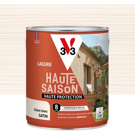 V33 Lasure V33 Haute saison 8 ans cèdre blanc satiné 2.5 l