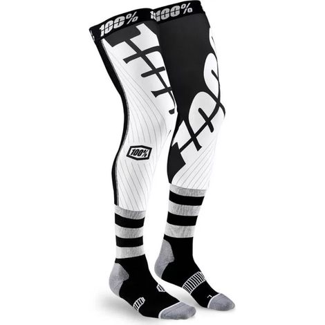 Chaussette Genouillère - Haute Tenue Antidérapante avec Bande Élastique et Billes en Silicone - Maille Respirante Renforcée - Pour Sport Cyclisme Course - 1 Pièce