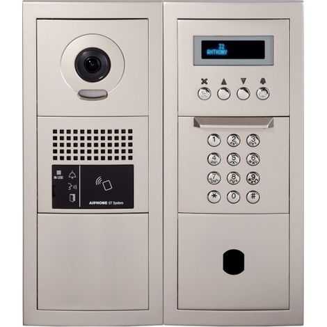 Platine vidéo modulaire à défilement & emplacement vigik sans boucle magnétique GTBVHSBM AIPHONE 200285