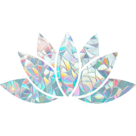 Film Pour Fenêtre En Pvc - Effet Prisme Arc-En-Ciel Par Réfraction Solaire - Adhésion Électrostatique Sans Colle - Pour Vitres Lisses - 1 Set (1/5)