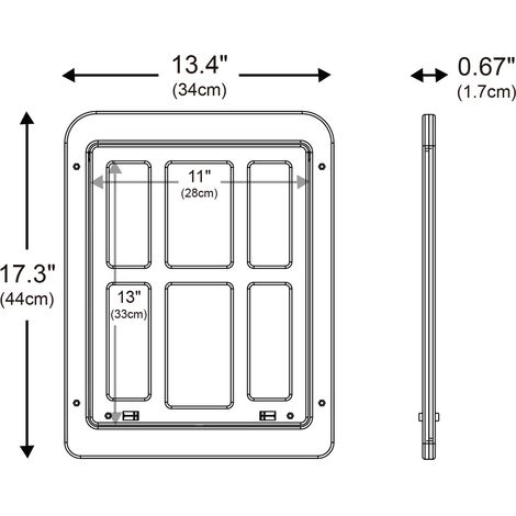 Porte moustiquaire pour animaux de compagnie, chatière et porte à double verrouillage pour portes moustiquaires (entrée/sortie)