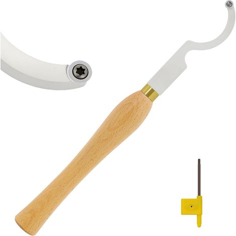 Outil de creusage courbe de tungstène Ci5 8,9 mm pour creuser le bois, ciseau rotatif, outil manuel bricolage tournage (1/5)