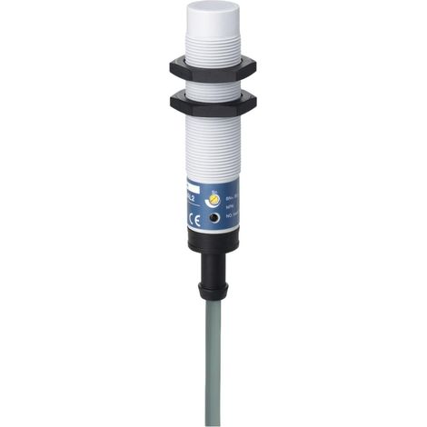 Xt218a1nal2 Schneider Détecteur Capacitif M18 12 à 24vcc S 8mm Sortie Npn No 3 Fils Non Noyable Câble 2m Osisense Xt2