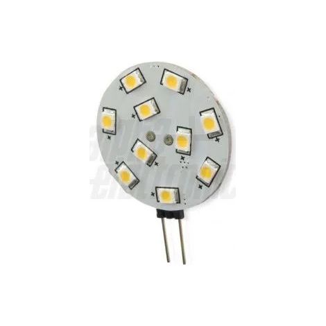 LAMPADINA PIATTA 10 LED ATTACCO G4 2,2W B.C. (1/2)