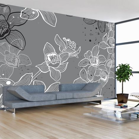 Papier peint flore d'hiver - 250 x 193 cm (1/4)