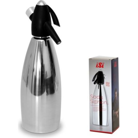 Isi sifone soda seltzer acciaio inox professionale 1lt