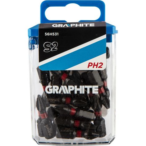 Puntas de impacto PH2 x 25 mm, 20 unidades.