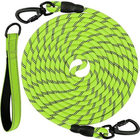 Guinzagli da addestramento per cani Sander Shop, guinzaglio lungo imbottito per cani, 5 m, 10 m, 15 m, 20 m, per addestramento, gioco, campeggio, legatura in giardino, O (1/5)