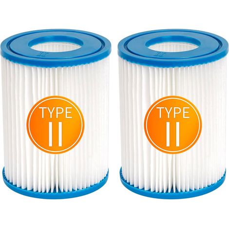 Cartouche de filtration pour pompe de piscine hors-sol (modèle 58094 / Type II) et spas (compatible avec les pompes Lay-Z-Spa) – Lot de 2 (1/5)