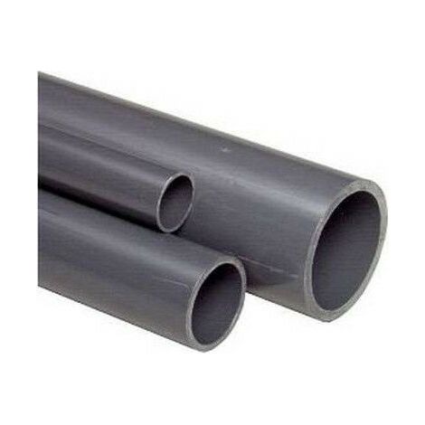 Tube PVC - 2 m - Ø 20 mm - Pression 10/16/25 bar - Raccordement à coller - Norme NF/CSTB
