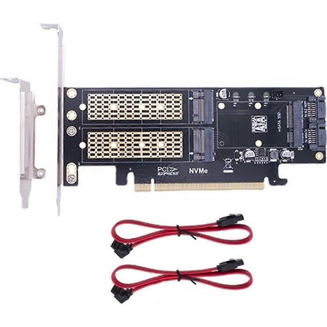 Carte adaptatrice SSD NGFF et mSATA, M.2 NVMe vers PCIe / M.2 SSD vers III / mSATA vers carte de conversion Express (1/5)