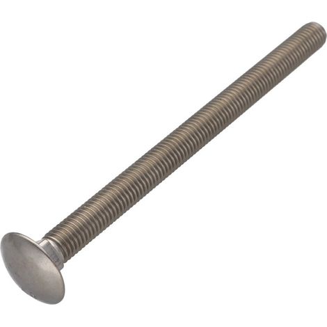 TRCC JAPY tête ronde collet carré Inox A2 M8X150 Filetage partiel-1 pièce (1/4)