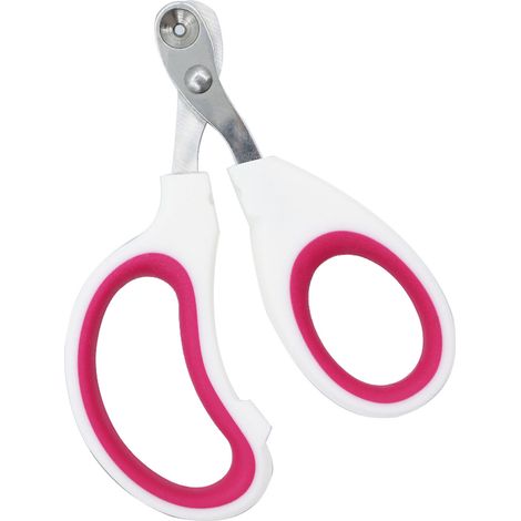Coupe-ongles pour animaux avec poignée antidérapante, lame ronde et trou, haute sécurité, petit format et portable, idéal pour la maison et les voyages. (1/4)