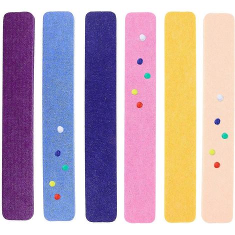 Lot de 6 bandes de feutrine pour tableau d'affichage, petites bandes pour tableau d'affichage mural (1/5)