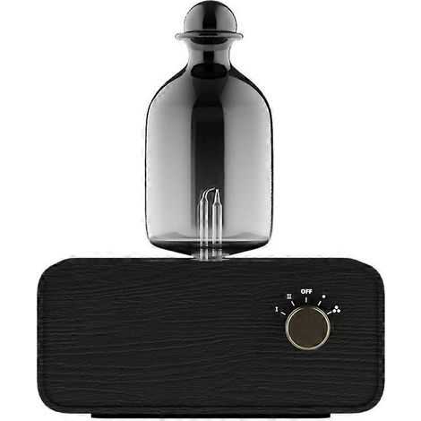 Diffuseur d'huiles essentielles par nébulisation, sans fil et portable, en bois et verre, pour salon, maison ou bureau. (1/5)