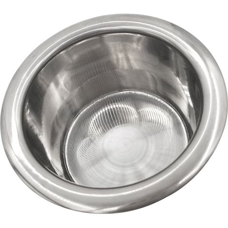 Stainless steel drink holder for marine use, without hole, for cars, motorhomes and yachts, 61 mm length