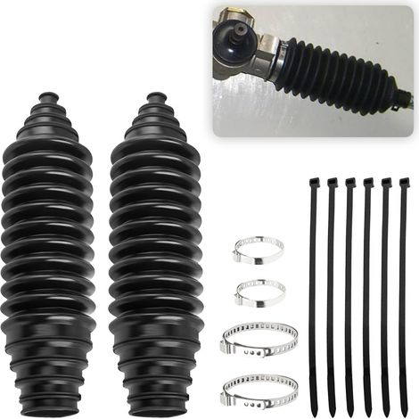 Cache-poussière pour boîtier de direction automobile, cache-poussière pour boîtier de direction, bague d'amortisseur rallongée, cache de protection de biellette de direction