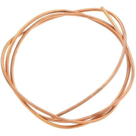 Tuyau de Tube en Cuivre de 2m, Tube de Cuivre 6mm (OD), 5mm (ID), Tube en Cuivre Souple C1100 T2, pour Réfrigérateur de Climatiseur,A (1/5)