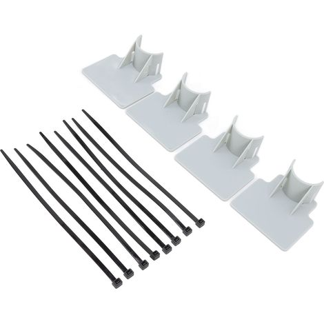 Supports de tuyaux de piscine réglables, robustes, en ABS, faciles à installer. Gris. (1/5)