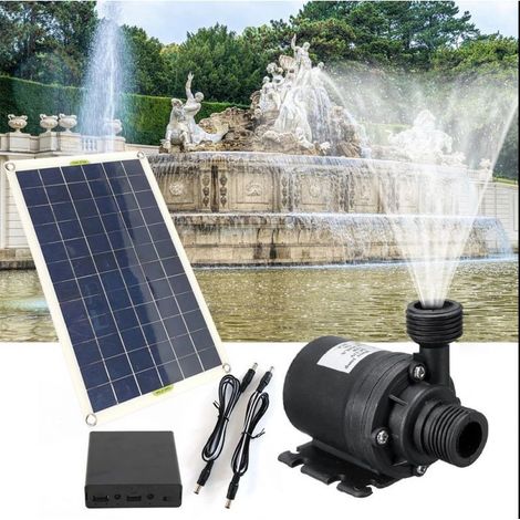50W Monocrystalline Silicon Solar Water Pump Continuous Operation Low Noise 4 Minutes Nozzle DC Brushless Set