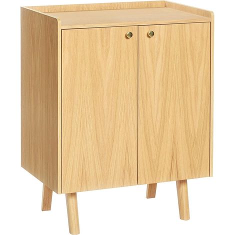 Buffet Design 2 Portes "Nice" 75cm Chêne