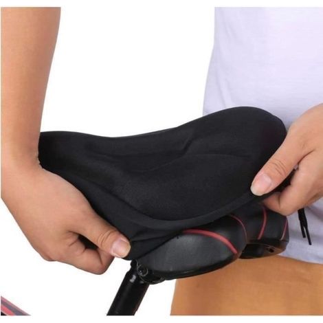 Housse de Selle Vélo en Silicone Gel Ultra Confort-Installation Facile-Confortable pour de Montagne,Vélo de Route,pour Hommes (1/4)